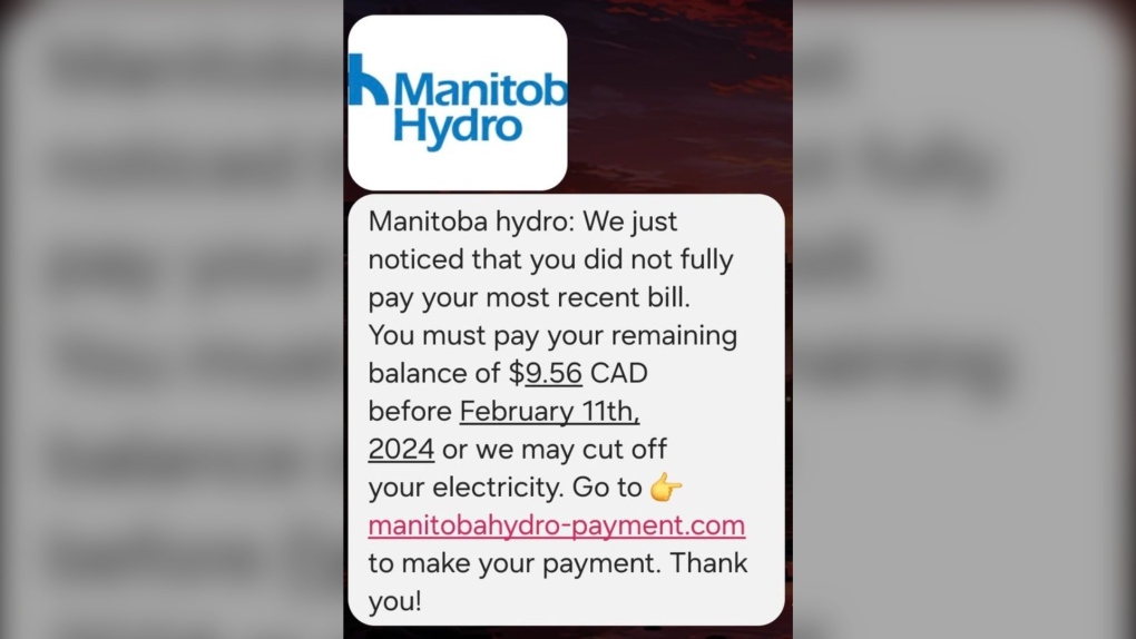 Manitoba Hydro warning about text message scam [Video]