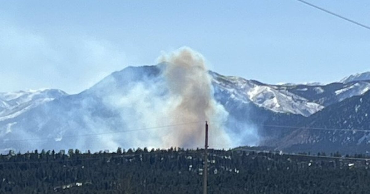 Wildland fire burning at Air Force Academy [Video]
