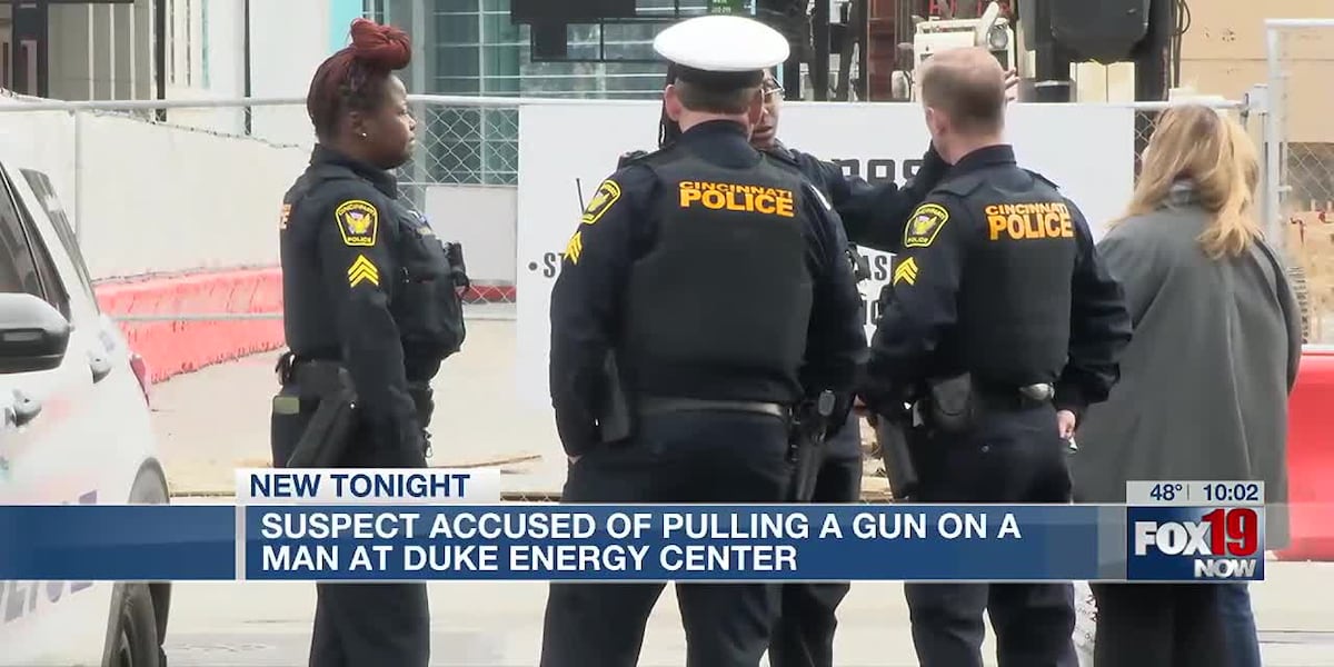 Suspect accused of pulling a gun on a man at Duke Energy Center [Video]