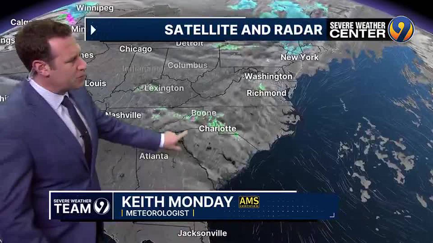 Light rain clears out for a sunny day near 70 degrees  WSOC TV [Video]
