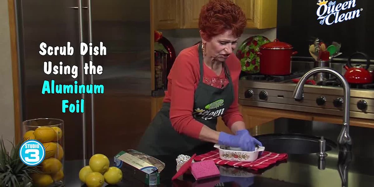 Queen of Clean | Cleaning a casserole dish [Video]