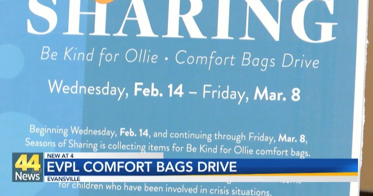 Evansville libraries in need of comfort bag donations for children facing distress | Video