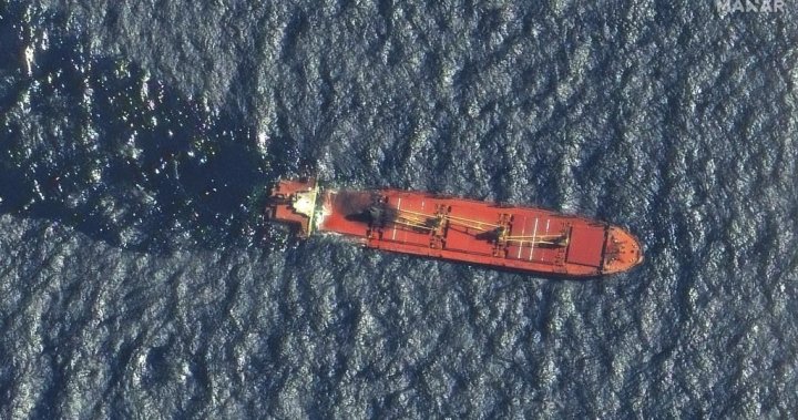 Ship hit by Yemens Houthi rebels sinks in Red Sea, first to be lost in conflict – National [Video]