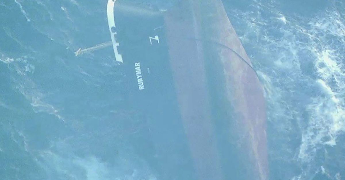 British ship Rubymar hit by Houthi rebels sinks in Red Sea [Video]