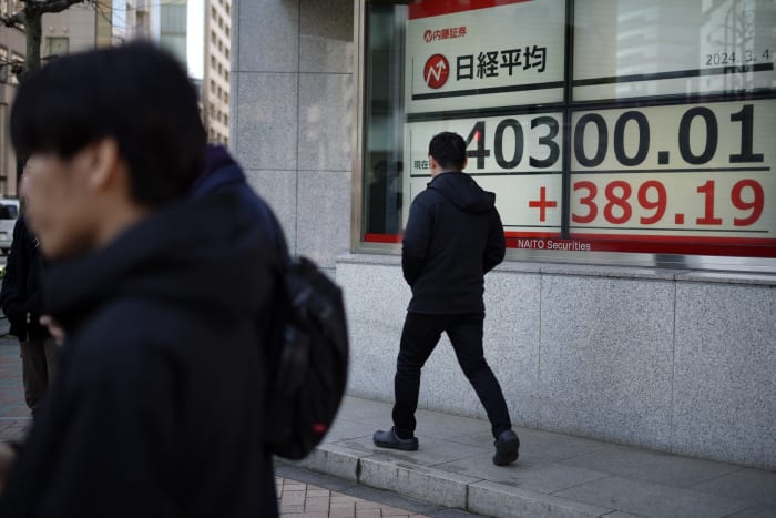 Stock market today: Japan’s Nikkei tops 40,000, as investors await China political meeting [Video]