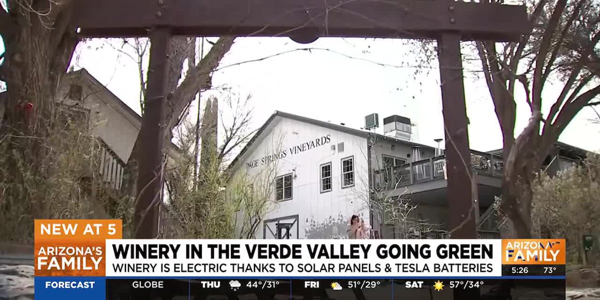 Verde Valley winery runs on solar power [Video]