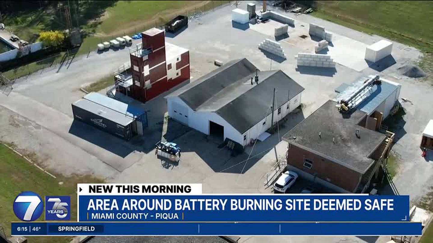 Area surrounding former water plant where batteries burned free of pollutants in Piqua  WHIO TV 7 and WHIO Radio [Video]