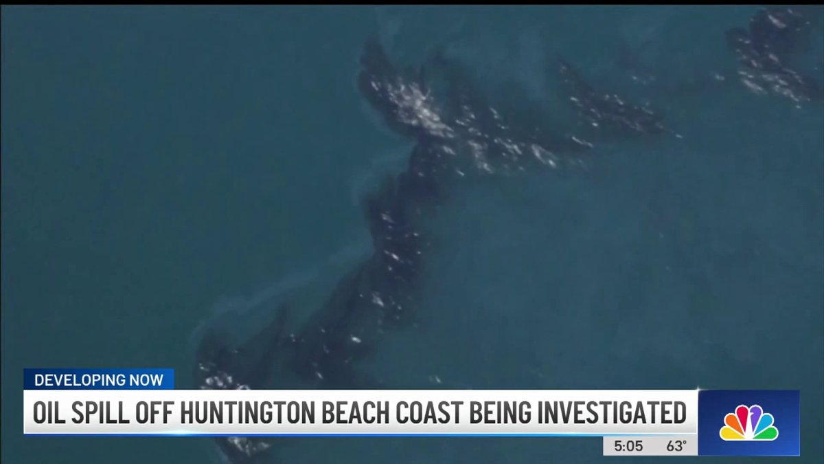 Oil spill off Huntington Beach being investigated  NBC Los Angeles [Video]