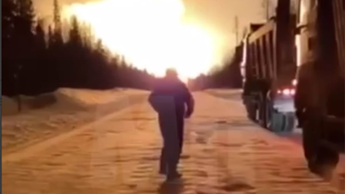 Terrifying moment Russian gas pipeline EXPLODES in huge fireball blast amid series of ‘Ukrainian strikes’ on Putin energy facilities [Video]