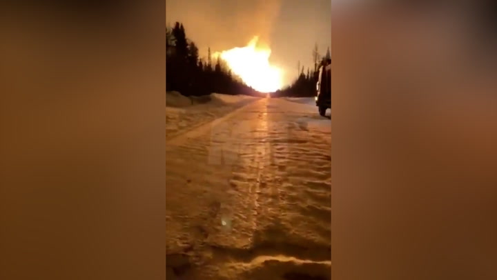 Russian gas pipeline explodes in huge fireball after strikes | News [Video]