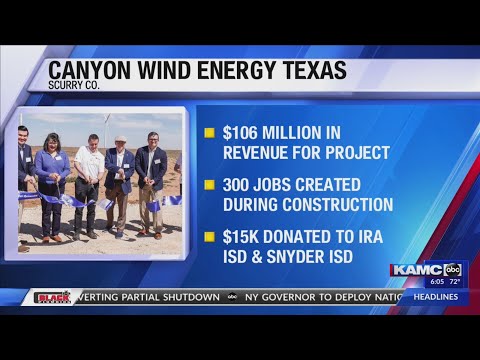 New Texas wind energy project to bring over $100M in revenue to Scurry Co. [Video]