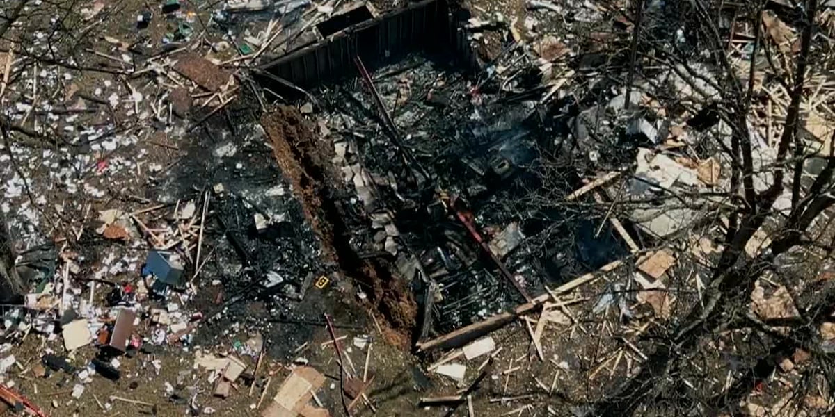 AERIALS: House explosion leaves 2 dead [Video]