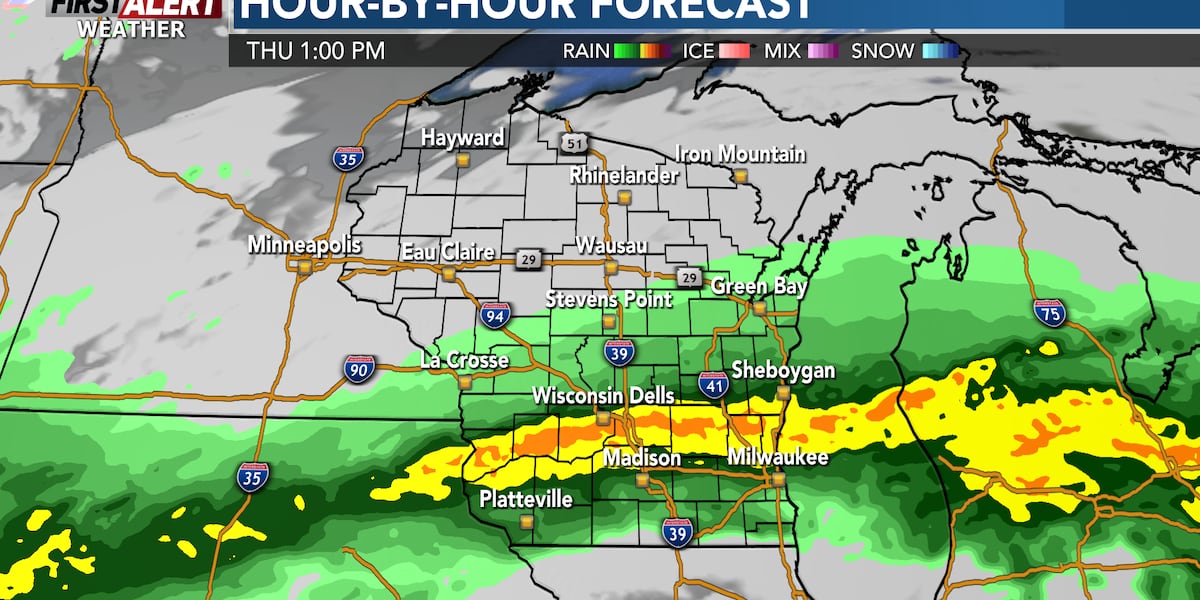 First Alert Weather: Occasional rain Thursday, colder by Saint Patricks Day [Video]