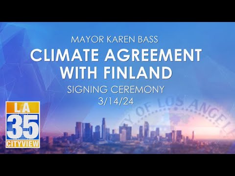 Climate Agreement with Finland Signing Ceremony 3/14/24 [Video]