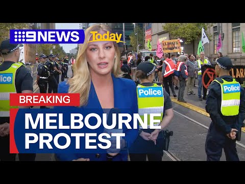 Climate protesters return to Melbourne streets for second day of action | 9 News Australia [Video]