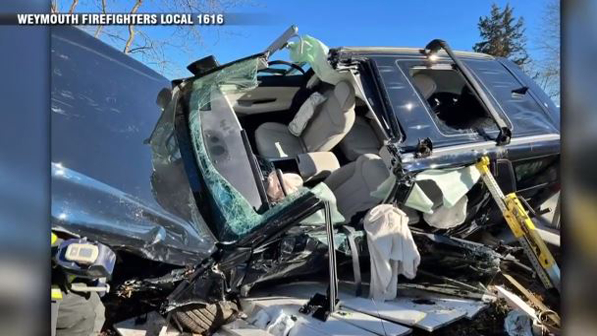 Driver hospitalized after wild rollover crash leaves path of destruction in Weymouth – Boston News, Weather, Sports [Video]