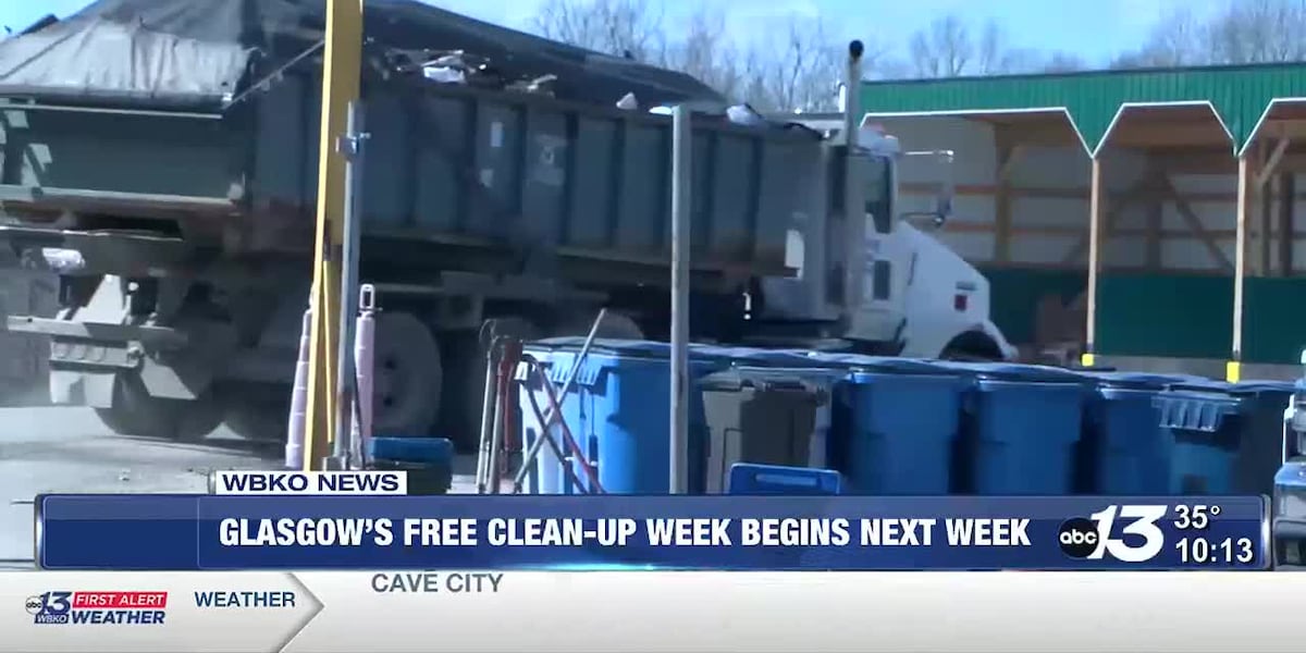 Glasgows free clean-up week begins next week [Video]