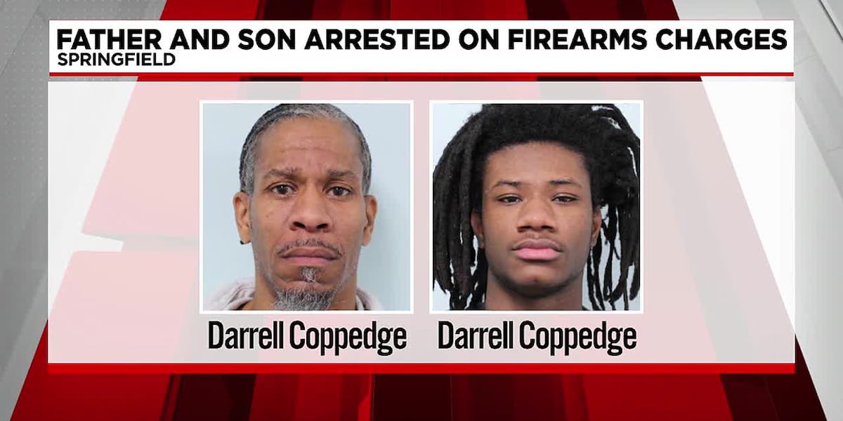 Father and son arrested on firearms charges in Springfield [Video]