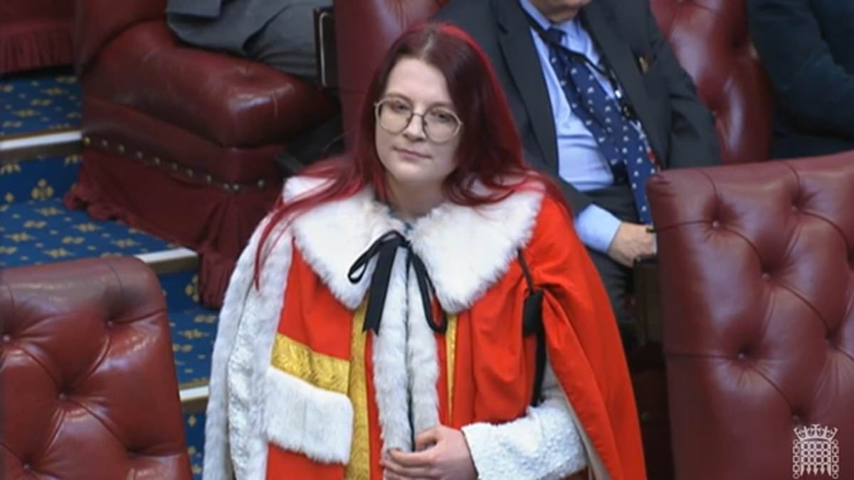 Meet the DM-wearing ex-activist and wind farm lobbyist who has become the youngest ever member of the House of Lords aged just 28… and wants to abolish it [Video]
