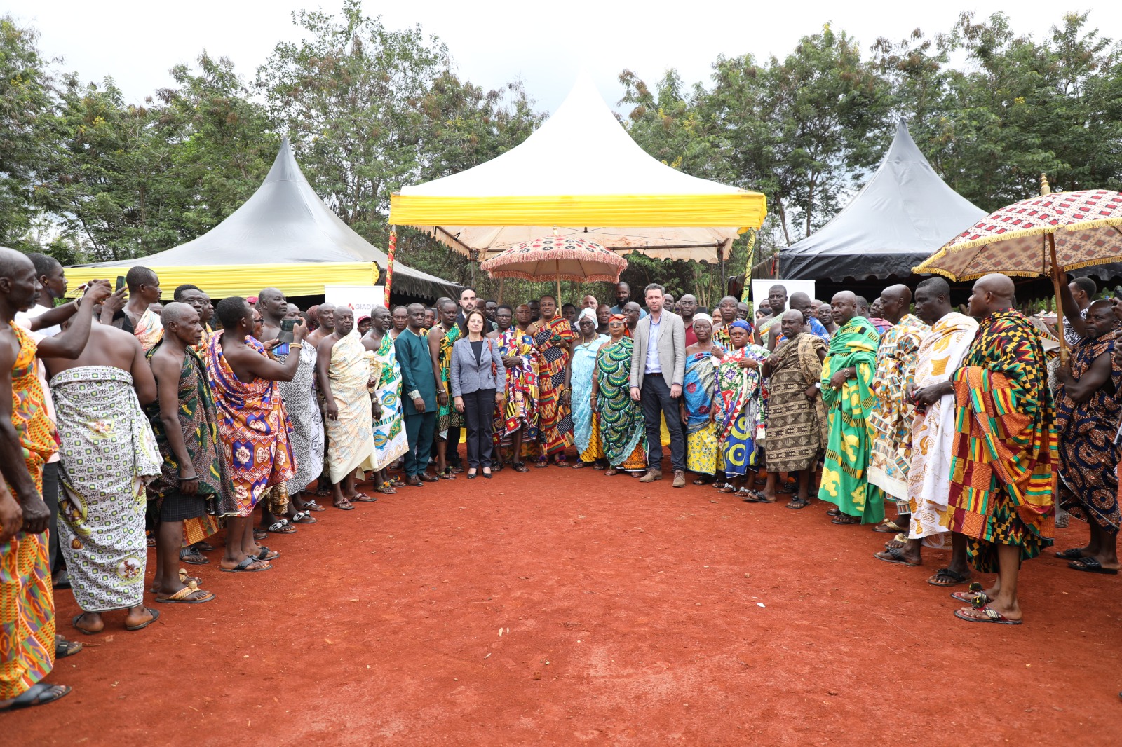 Chiefs, people of Nyinahin-Mpasaaso welcome GIADEC and Mytilineos with grand durbar [Video]