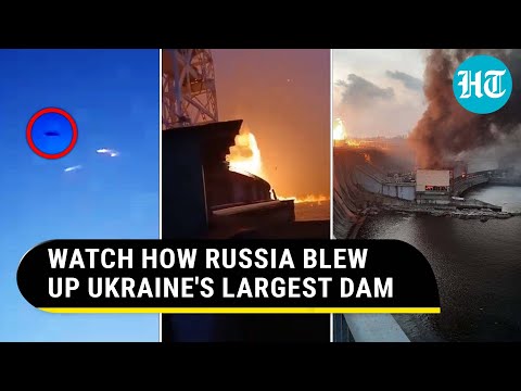 Moment Russian Missile Hit Ukraine’s Largest Dam, Triggered Fireball Caught On Cam | Watch [Video]
