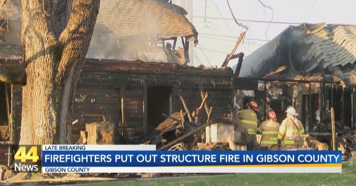 Crews battle fire in Gibson County Sunday | Video