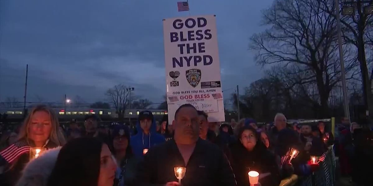 Communities honor fallen NYPD Officer Jonathan Diller in vigils. [Video]