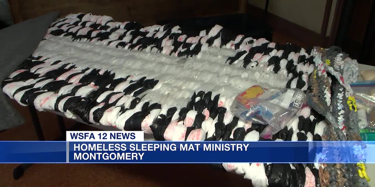 Montgomery churches create sleeping mats for the homeless [Video]