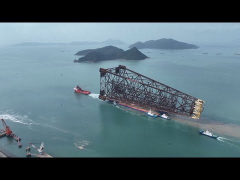 China begins installation of Asia’s 1st deepwater jacket [Video]