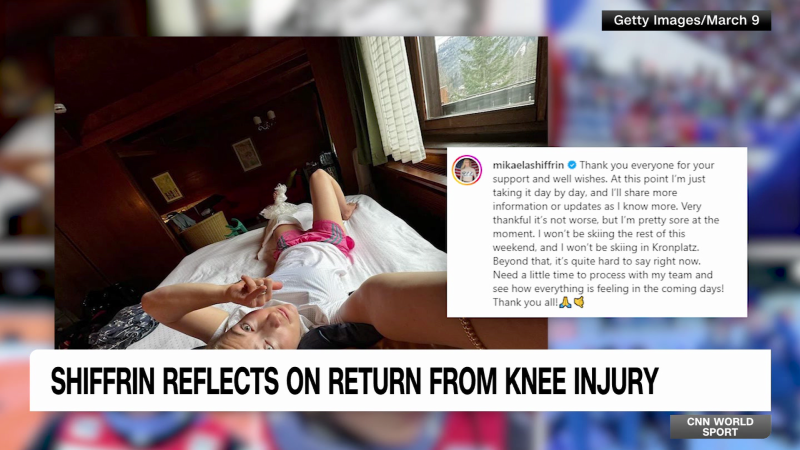 Shiffrin reflects on return from knee injury [Video]