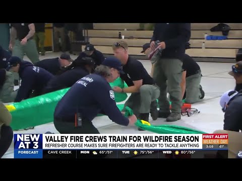 Fire crews from Phoenix-area agencies train for wildfire season [Video]