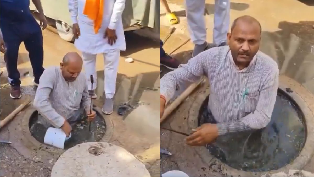 Gwalior: BJP Councillor Cleans Sewer As Civic Body Fails To Respond After Multiple Requests [Video]
