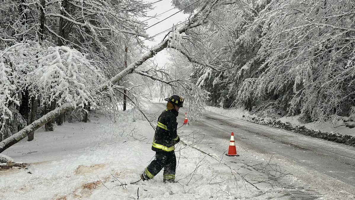 Nor’easter lashes Maine with heavy snow, high winds [Video]