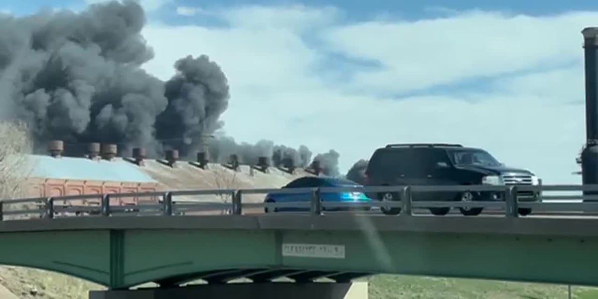 Fire burning near steel mill in Pueblo [Video]