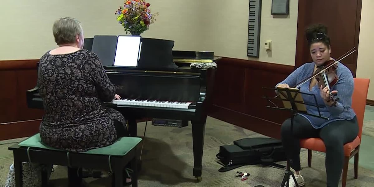 Cancer patient gives back by playing music [Video]