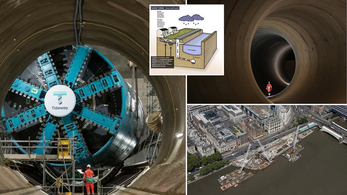 Has London just flushed 4.5 BILLION down the toilet? Experts warn the newly-completed super sewer could be redundant in just 50 years thanks to climate change [Video]