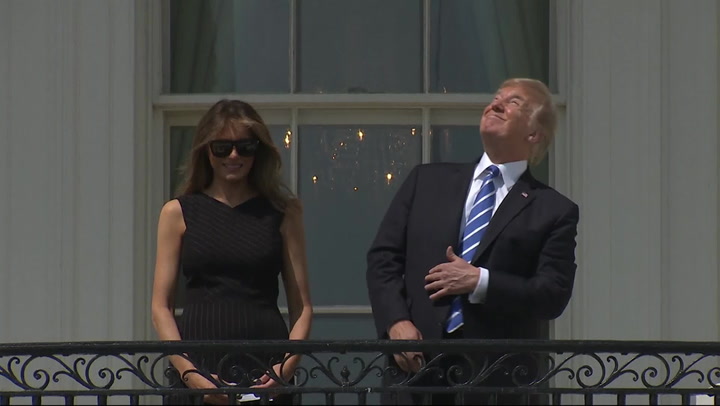 Trump stares directly at solar eclipse with in resurfaced viral video | News