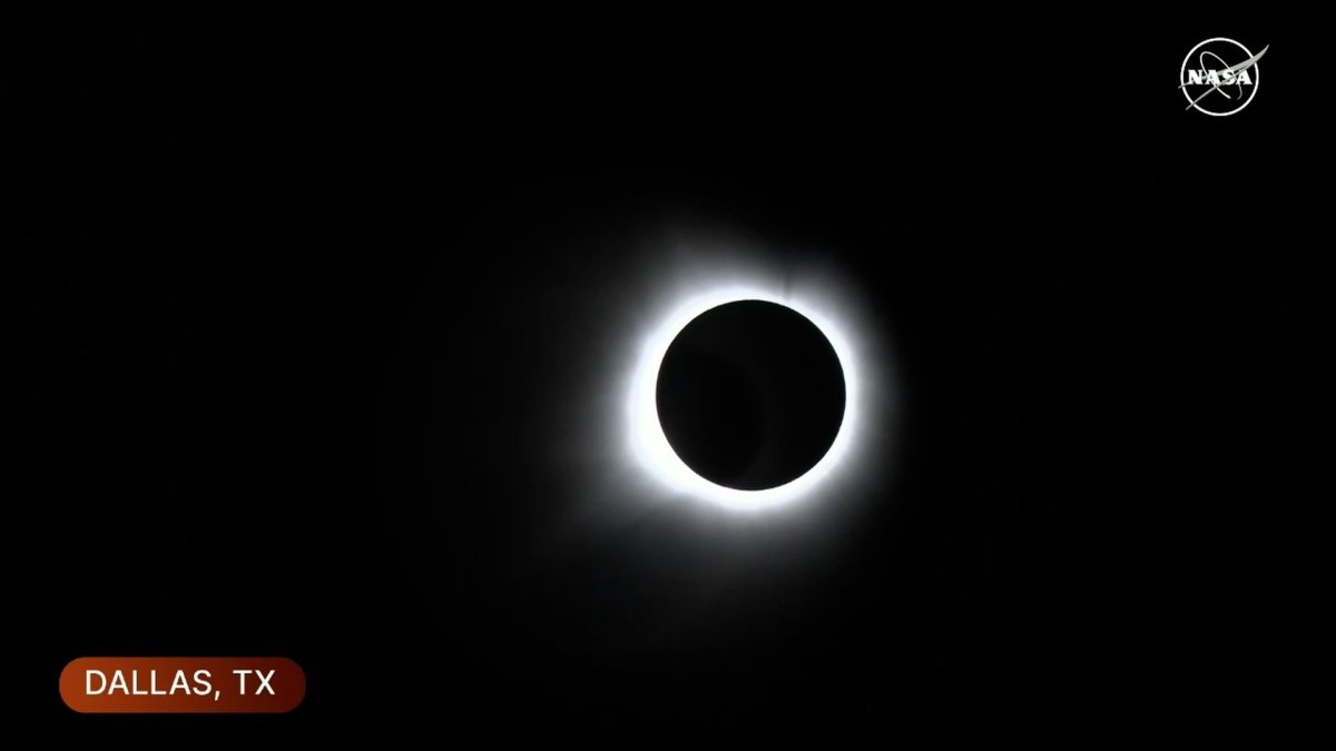 The moment of totality in Dallas  NBC Boston [Video]