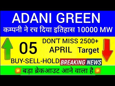Adani green energy share latest news today.  Adani green energy share news. Adani Power stock [Video]
