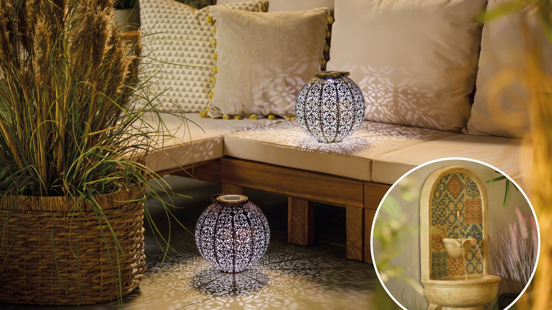 Aldi launching bargain garden range in days – with Moroccan lanterns, a gorgeous mosaic water feature & 2.49 prices [Video]