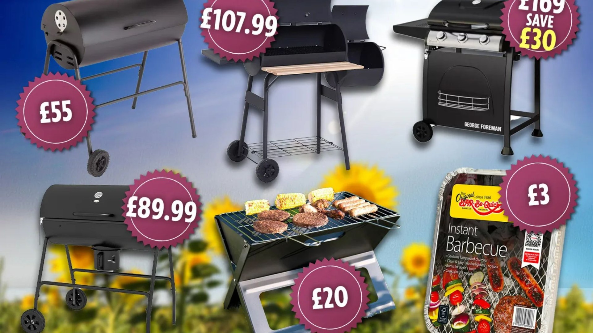 Cheapest place to buy BBQs this weekend from Argos, B&M and The Range with prices starting from 3 [Video]