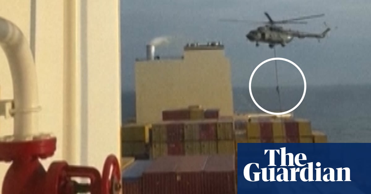 Footage shows ship being boarded in strait of Hormuz  video | World news