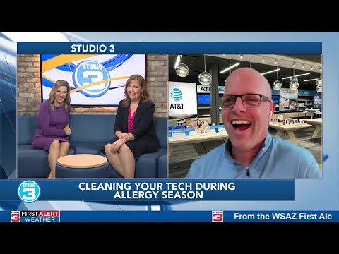 Cleaning your tech during allergy season [Video]