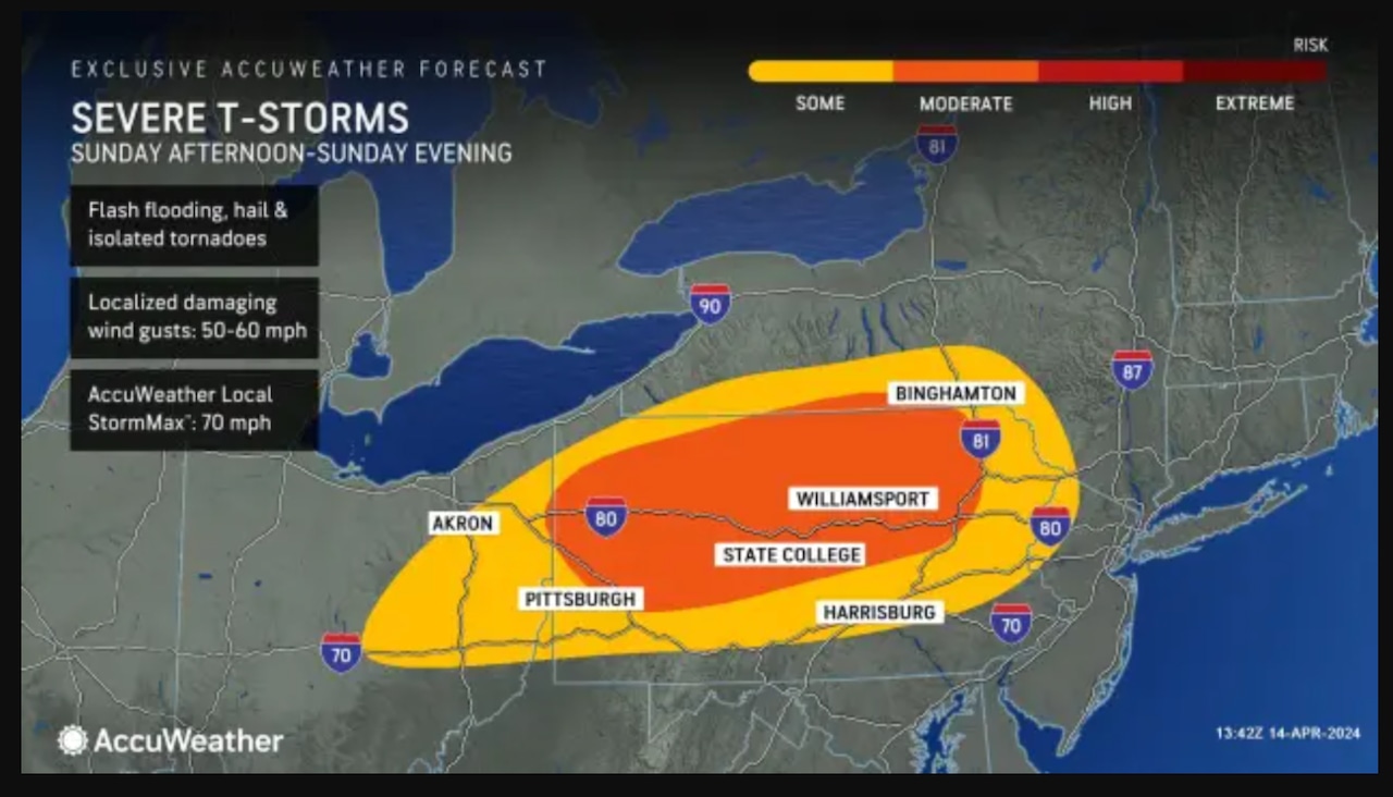 N.Y. Gov. Hochul warns of severe thunderstorms, damaging wind for parts of the state on Sunday [Video]
