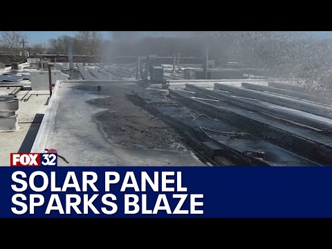 Solar panels spark blaze at dental manufacturing company in Alsip [Video]