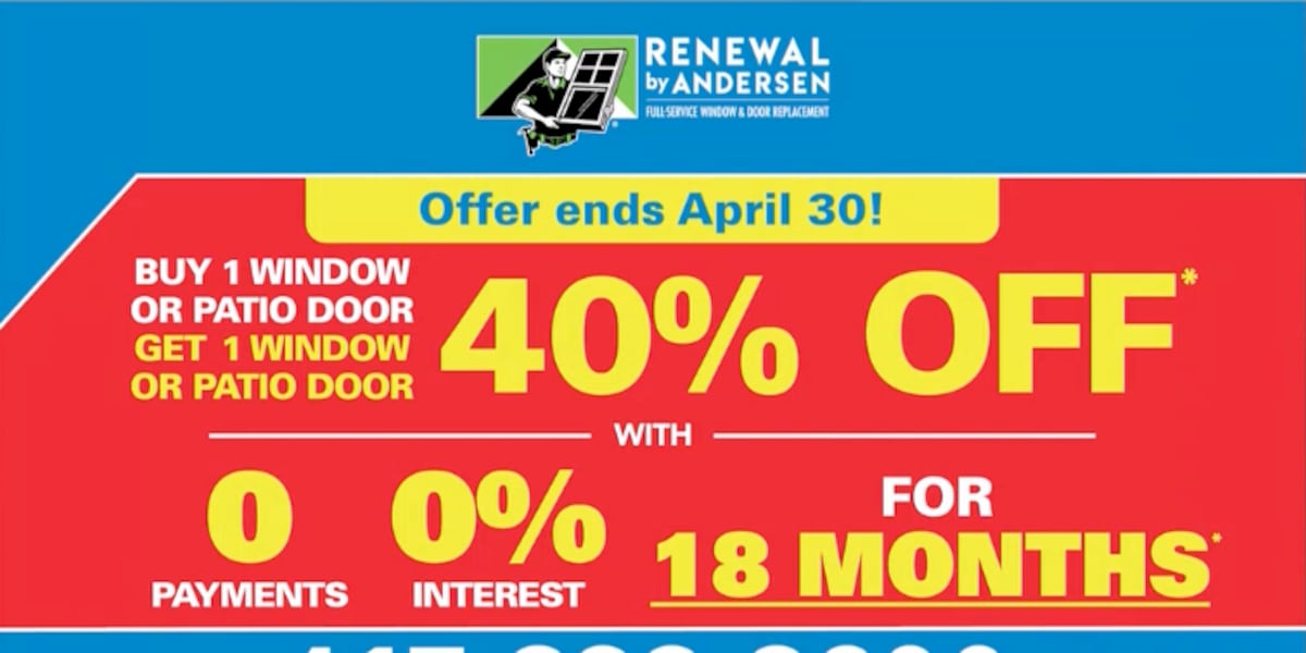 Sponsored: BOGO 40% off all windows and doors from Renewal by Andersen! [Video]