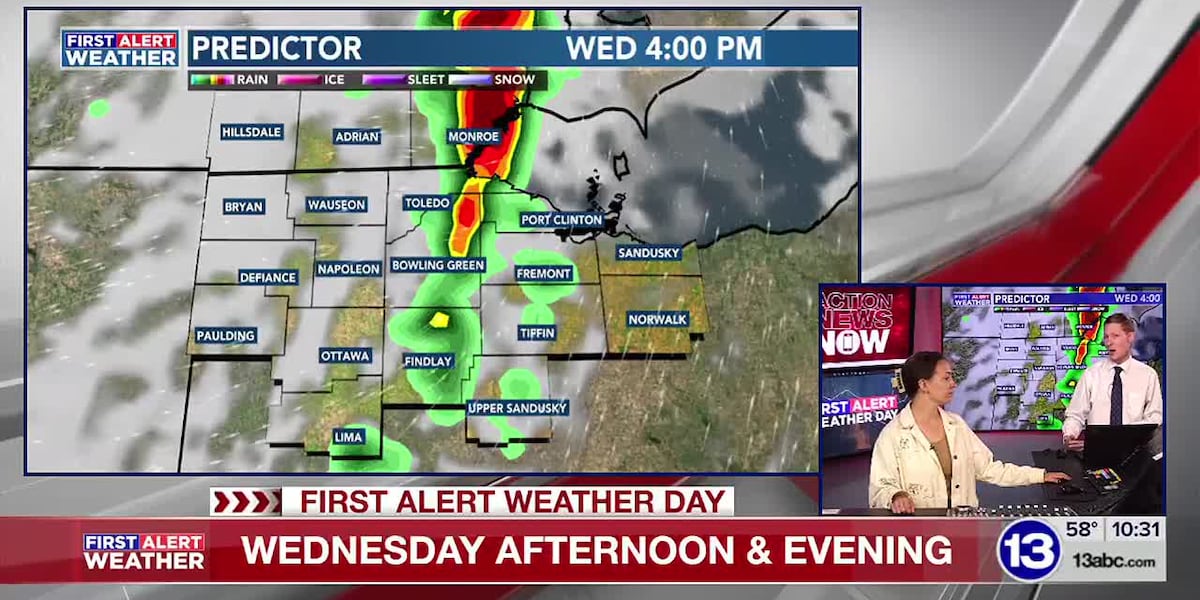 FIRST ALERT WEATHER DAY: Severe Storm Threat Wednesday [Video]
