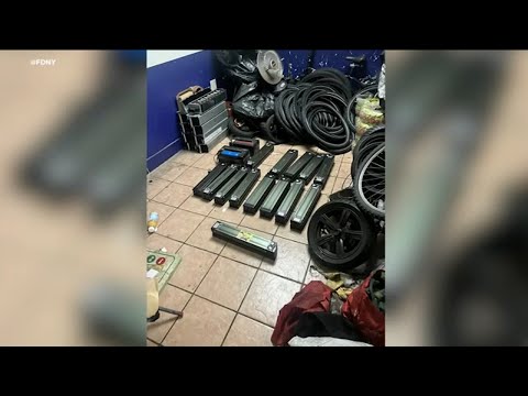 Fire marshalls arrest e-bike shop owner for improperly storing lithium-ion batteries [Video]