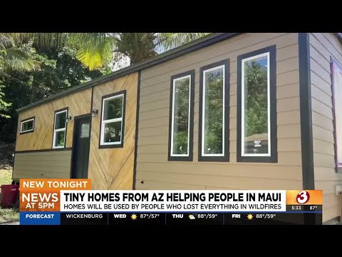 Goodyear company delivers tiny homes to Maui wildfire victims [Video]