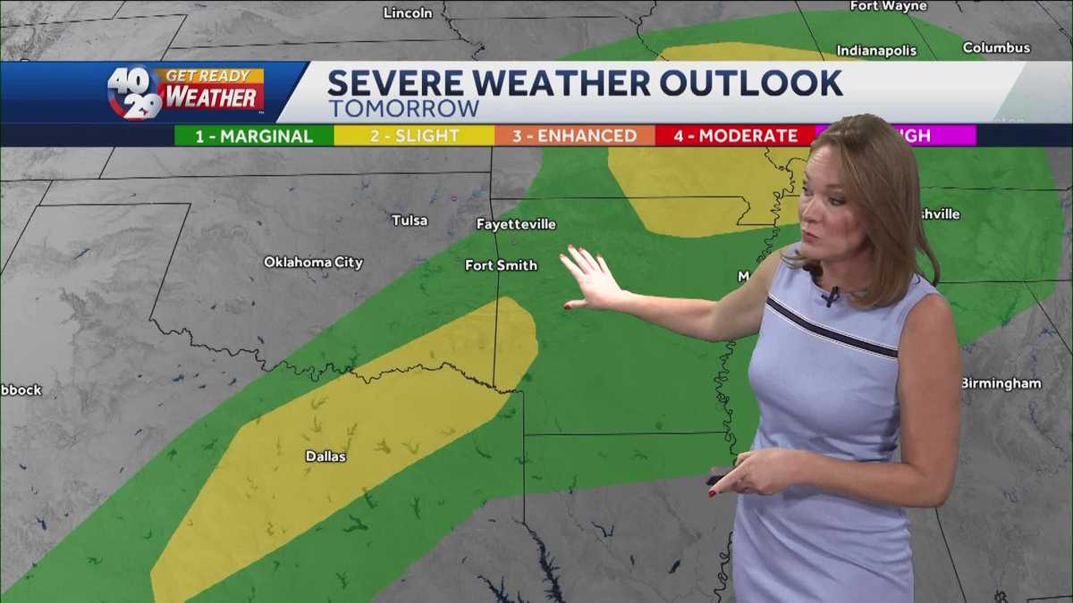 Arkansas severe weather: Strong storms expected Thursday [Video]